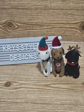 Target Cute Mini Christmas dog plush Set of 3